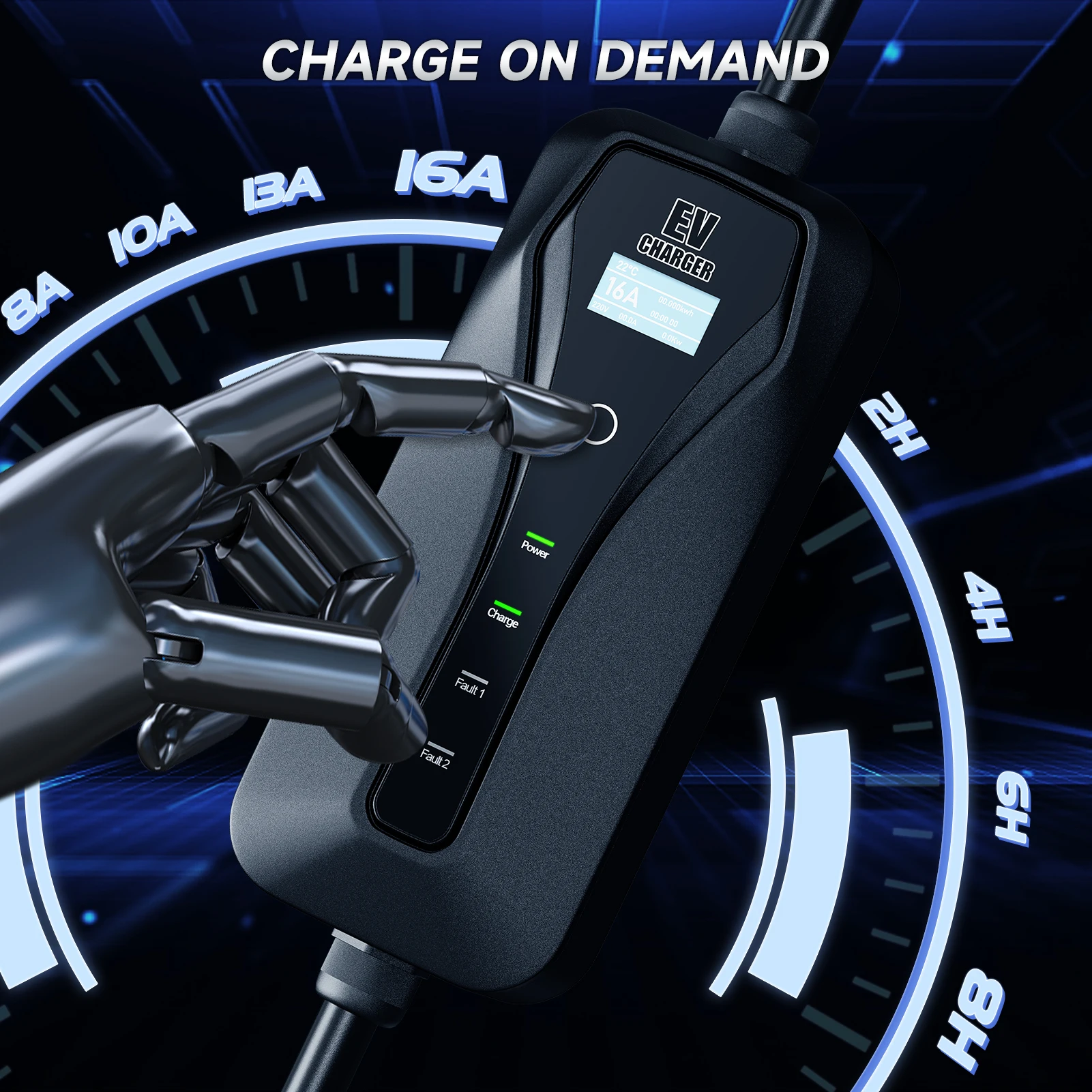 11kw 16a ev carregador tipo 2  - Type 2 Portable Ev Charger 11Kw Cee avaliação e preço